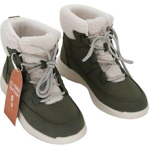 JBU by Jambu Freeze Olive Lace-Up Round Toe Ankle Boot Women's US 6.5M